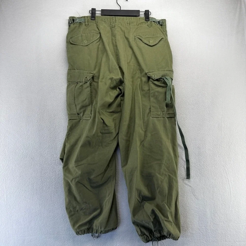 Vintage Military M65 Pants men's Large Regular OG 107 Sateen Cold Weather Green
